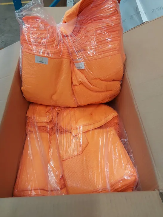 BOX TO CONTAIN A LARGE QUANTITY OF ECOFAM MICROFIBRE TOWELS - ORANGE 