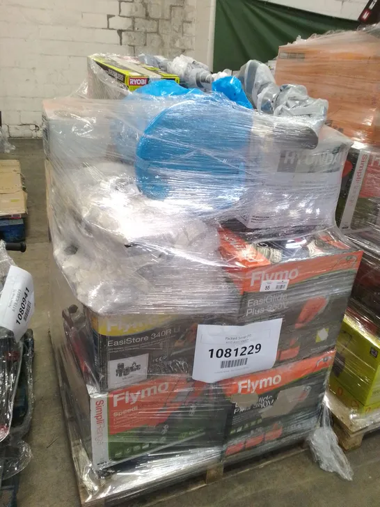 PALLET OF APPROXIMATELY 13 UNPROCESSED RAW RETURN HOUSEHOLD AND ELECTRICAL GOODS TO INCLUDE;