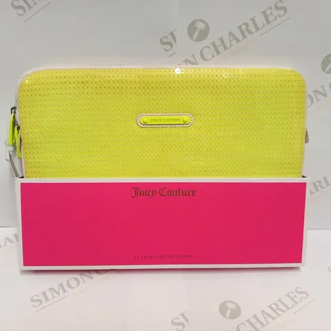 JUICY COUTURE 13 INCH LAPTOP SLEEVE ULTRA YELLOW