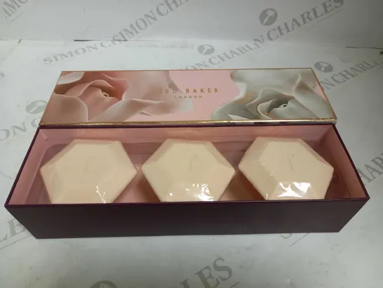 TED BAKER LONDON GLITTERING GEMS NUDE PINK SOAPS 
