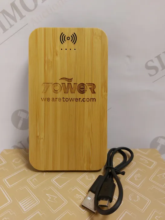 PF CONCEPT AVENUE BAMBOO AND FABRIC POWER BANK - 6000 MAH