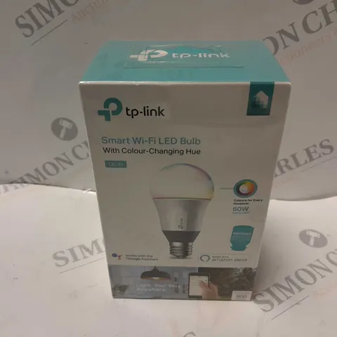 BOXED AND SEALED TP-LINK SMART WI-FI LED BULB WITH COLOUR CHANGING HUE (LB130)