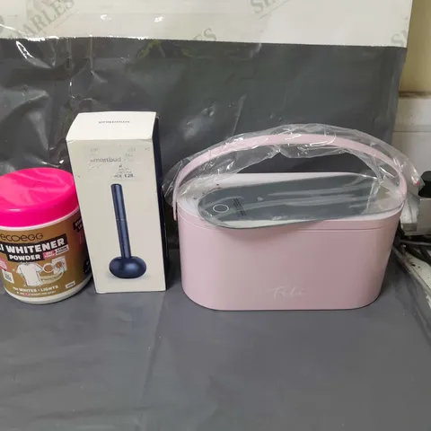 APPROXIMATELY 10 HOUSEHOLD ITEMS TO INCLUDE VANITY CASE, SMART EAR CLEANER AND LAUNDRY WHITENING POWDER