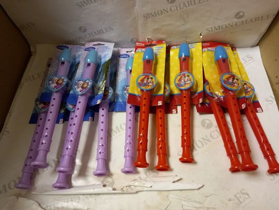 LOT OF APPROX 12 ASSORTED DISNEY RECORDERS 