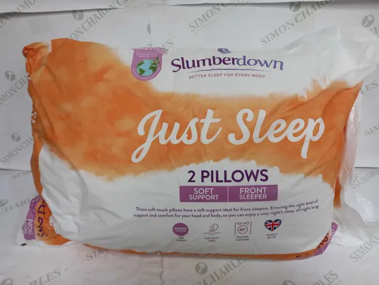 SLUMBERDOWN JUST SLEEP 2 PILLOWS