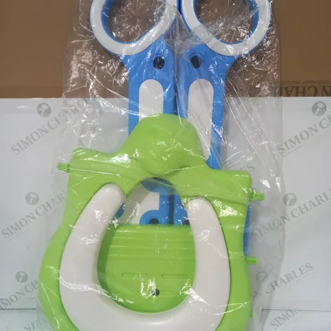 KARAN KING TODDLER TOILET SEAT WITH LADDER IN GREEN/BLUE