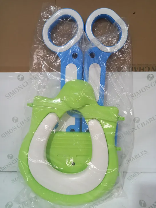 KARAN KING TODDLER TOILET SEAT WITH LADDER IN GREEN/BLUE