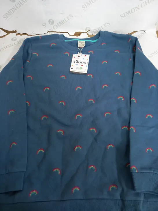 FRUGI BLOOM BLUE RAINBOW JUMPER - UK 18