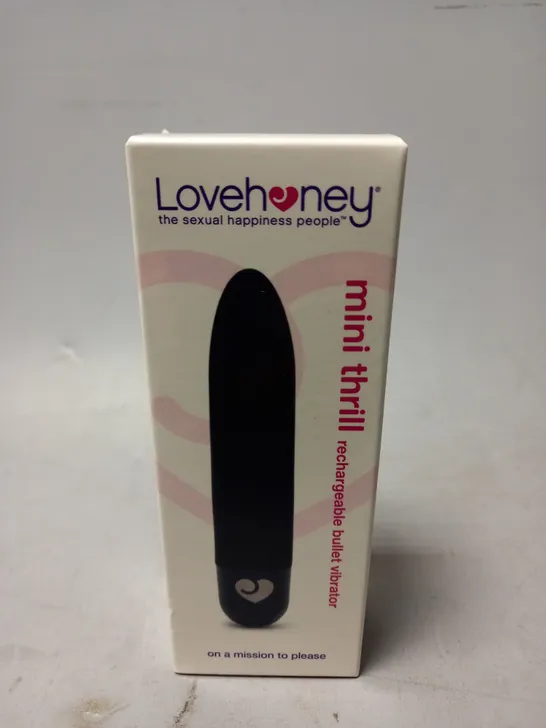 BOXED AND SEALED LOVEHONEY MINI RECHARGEABLE BULLET VIBRATOR