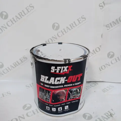 SFIXX BLACK OUT 2.5 LITRES RUST CONVERTER PAINT