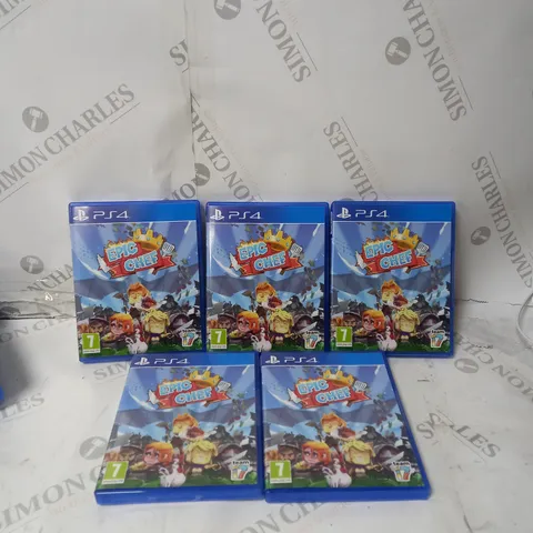 BOX OF 5 PS4 EPIC CHEF TEAM I7