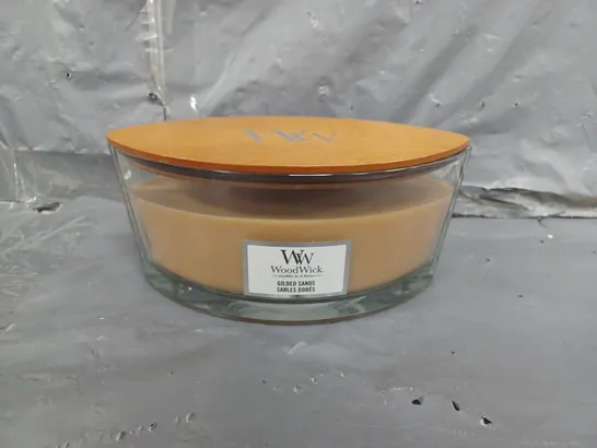 WOODWICK GILDED SANDS ELLIPSE CANDLE RRP £39