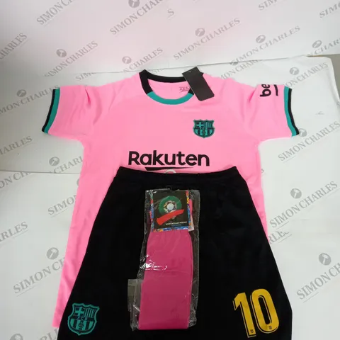 FC BARCELONA AWAY KIT WITH MESSI 10 SIZE 28