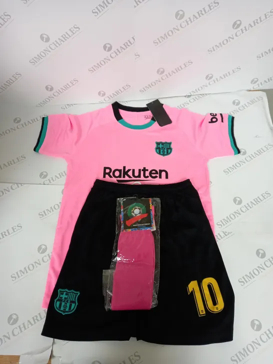 FC BARCELONA AWAY KIT WITH MESSI 10 SIZE 28