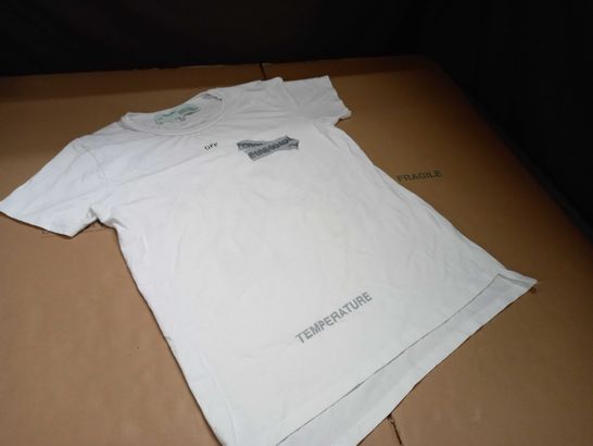 OFF-WHITE MAIN LABEL WHITE TEE- M