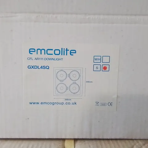 PALLET OF APPROXIMATELY 36 EMCOLITE CFL AR111 DOWNLIGHT GXDL4SQ - COLLECTION ONLY