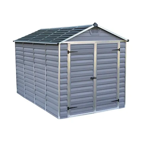 BOXED SKYLIGHT 10FT W × 6FT D APEX POLYCARBONATE SHED (2 BOXES)