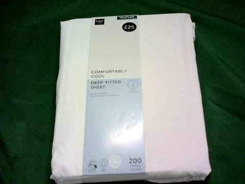 M&S KING SIZE DEEP FITTED SHEET 