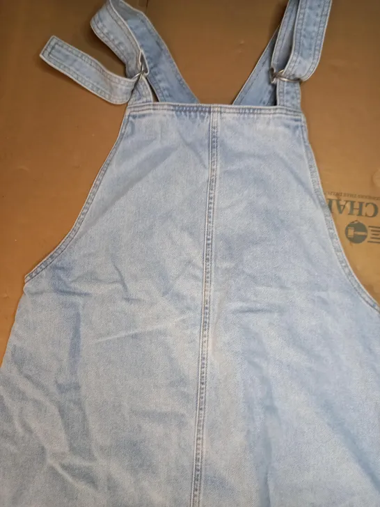 TOPSHOP DENIM DUNGAREES IN LIGHT BLUE UK SIZE 12