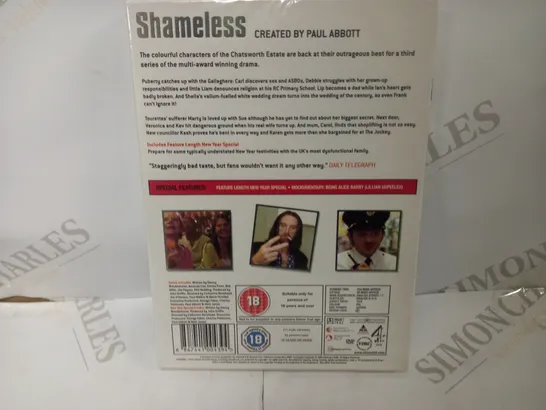 SHAMELESS SERIES 3 SEALED LIMITED EDEITION 3 DISC BOXSET