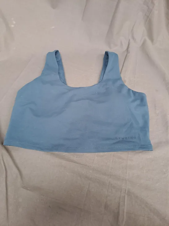 GYMSHARK BLUE SPORTS TOP - SIZE 12