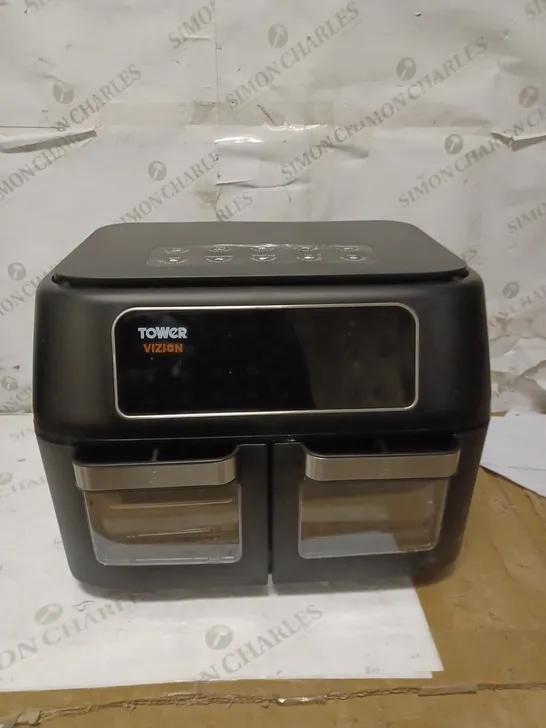 TOWER T17102, VORTX VIZION DUAL COMPARTMENT 11L AIR FRYER OVEN