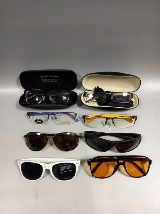 APPROXIMATELY 20 ASSORTED SPECTACLES/SUNGLASSES IN VARIOUS DESIGNS  