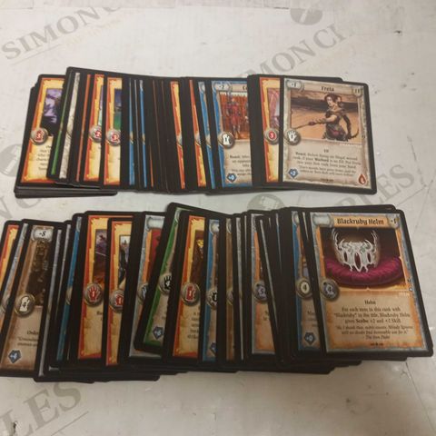 DECK OF APPROXIMATELY 80 WARLORD SAGA OF THE STORM CARDS