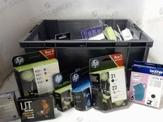 LOT OF ASSORTED PRINT CARTRIDGES TO INCLUDE; HP, BROTHER, IJT, PELIKAN ETC 