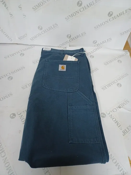 MENS CARHART TROUSERS BLUE