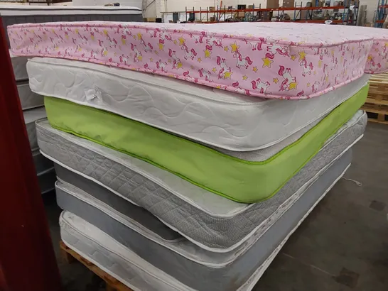 PALLET OF APPROXIMATELY 7X MATTRESS OF VARIOUS SIZES AND BRANDS 