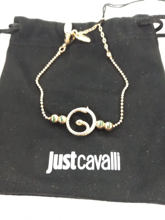 JUST CAVALLI 14K GOLD COLOUR PLATED SMALL BRACELET