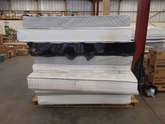 APPROX 7 X ASSORTED MATTRESSES. BRANDS, SIZES AND CONDITIONS VARY