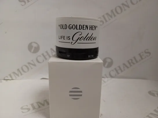 `OLD GOLDEN HEN` LIFE IS GOLDEN BLUETOOTH SPEAKER