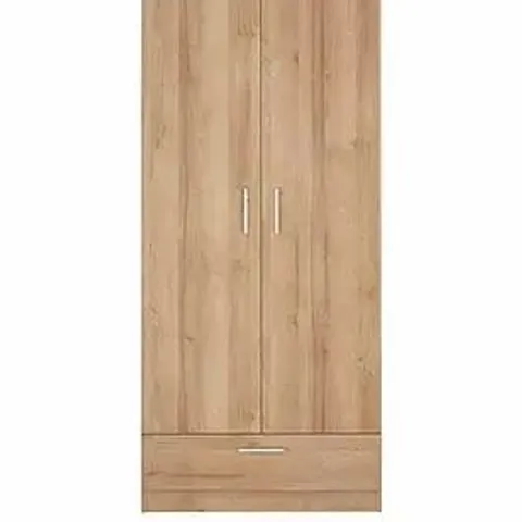 BOXED GRADE 1 PANAMA 2 DOOR 1 DRAWER WARDROBE (BOX 2 OF 2 ONLY)