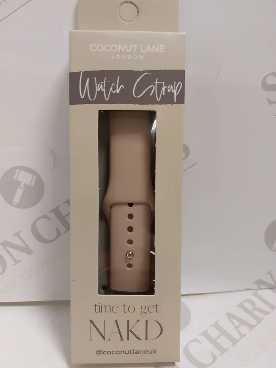 COCONUT LANE LONDON `TIME TO GET NAKD` WATCH STRAP - S/M