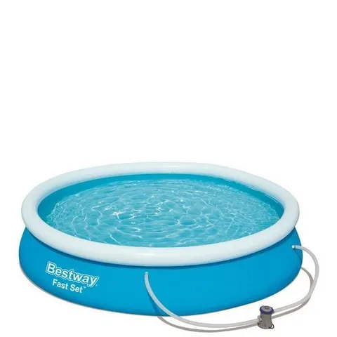 BOXED BESTWAY 12FT POOL FAST SET WITH FILTER PUMP 