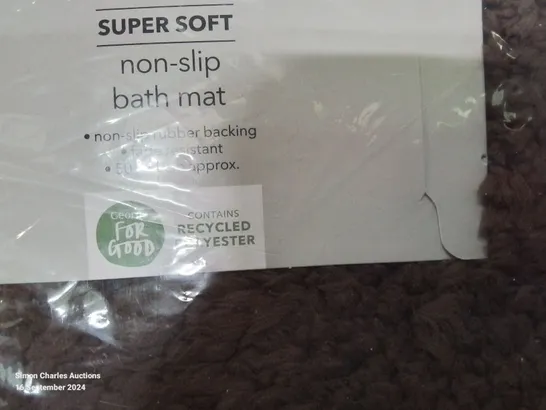 PALLET CONTAINING APPROXIMATELY 146 BRAND NEW SUPER SOFT NON-SLIP BATH MATS -BROWN