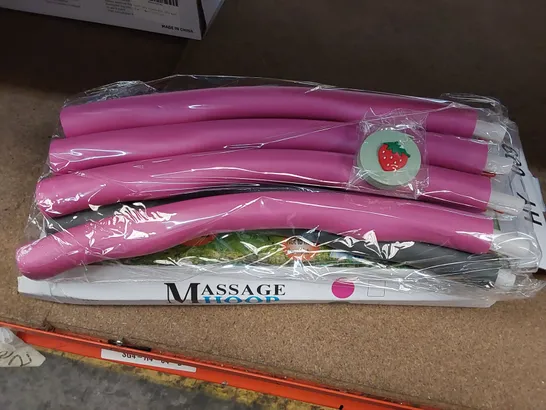 BOXED BRAND NEW WEIGHTED MASSAGE HULA HOOP - PINK/GREY (1 BOX)