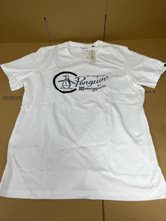 PENGUIN SIZE XXL WHITE T SHIRT 