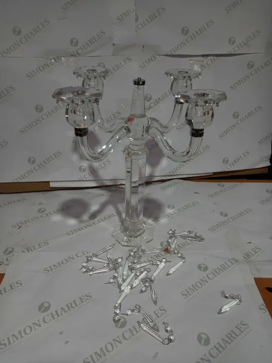 JM BY JULIEN MACDONALD CRYSTAL CANDELABRA - COLLECTION ONLY