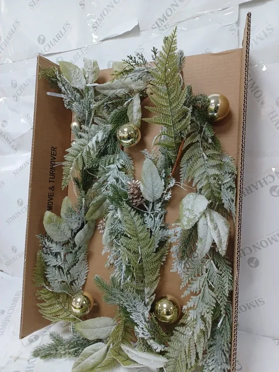 9FT-PRE-LIT-FROSTED-GARLAND RRP £39.99