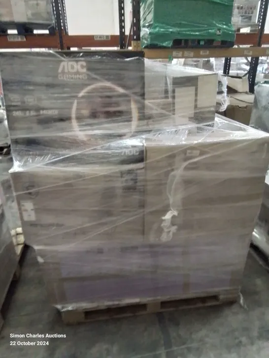 PALLET OF APPROXIMATELY 21 UNPROCESSED RAW RETURN MONITORS TO INCLUDE;