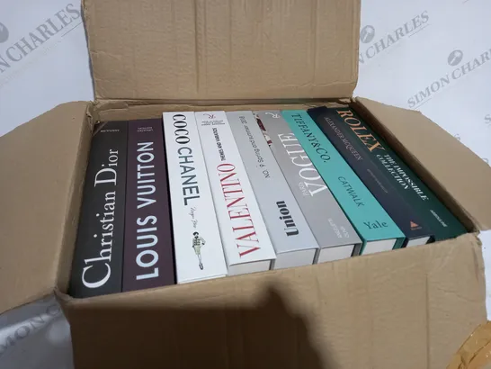 BOX OF 9 ASSORTED FAKE BOOKS 