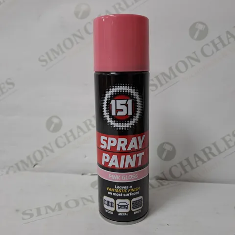 APPROXIMATELY 10 151-SPRAY PAINT IN PINK GLOSS 250ML