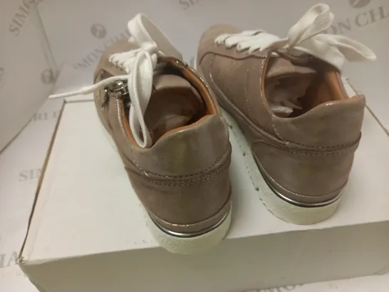 BOXED TAUPE MODA TRAINERS - SIZE 5 