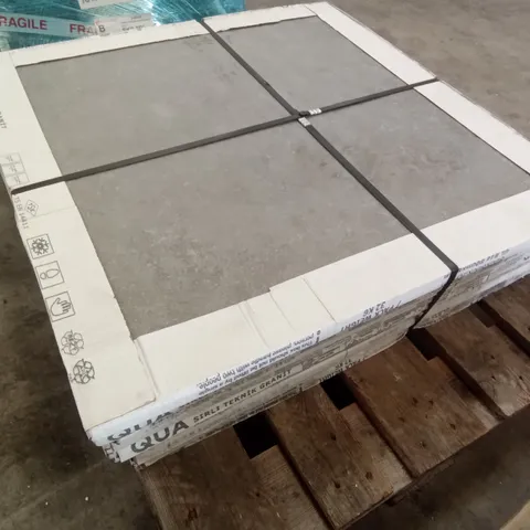 PALLET OF 10 VOGUE GREY 20MM EXTERNAL MATT PORCELAIN TILE 800×800M (6.4M²)