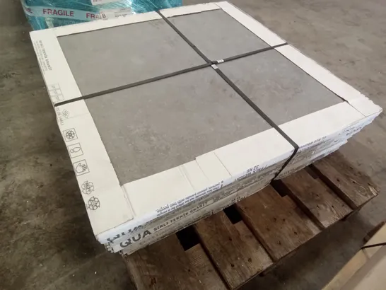 PALLET OF 10 VOGUE GREY 20MM EXTERNAL MATT PORCELAIN TILE 800×800M (6.4M²)