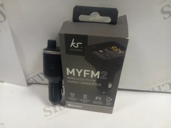 APPROXIMATELY 20 BOXED KITSOUND MYFM2 WIRELESS TO FM AUDIO CONVERTERS