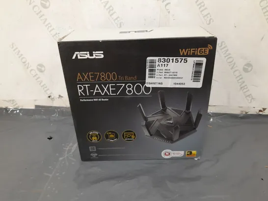 BOXED ASUS AXE7800 TRI BAND WIFI 6E ROUTER 